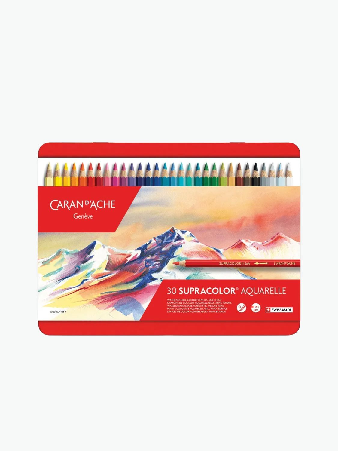 Caran d’Ache Box 30 Colours Supracolor Soft Aquarelle