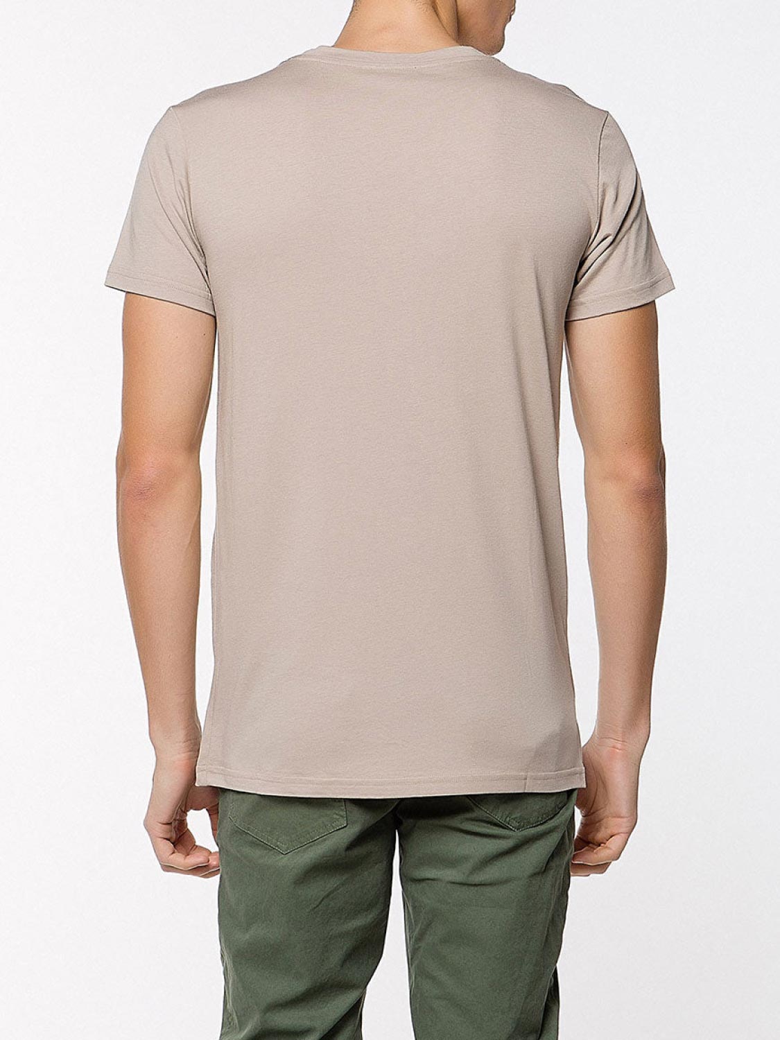 The Project Garments Crew Neck Modal-Blend Pocket T-shirt Beige