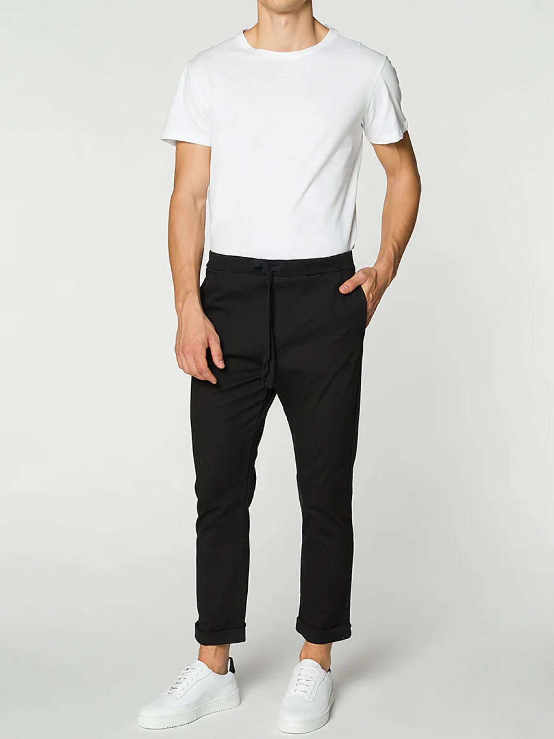 Crewneck Regular Fit Organic Cotton T-shirt White | The Project Garments - E