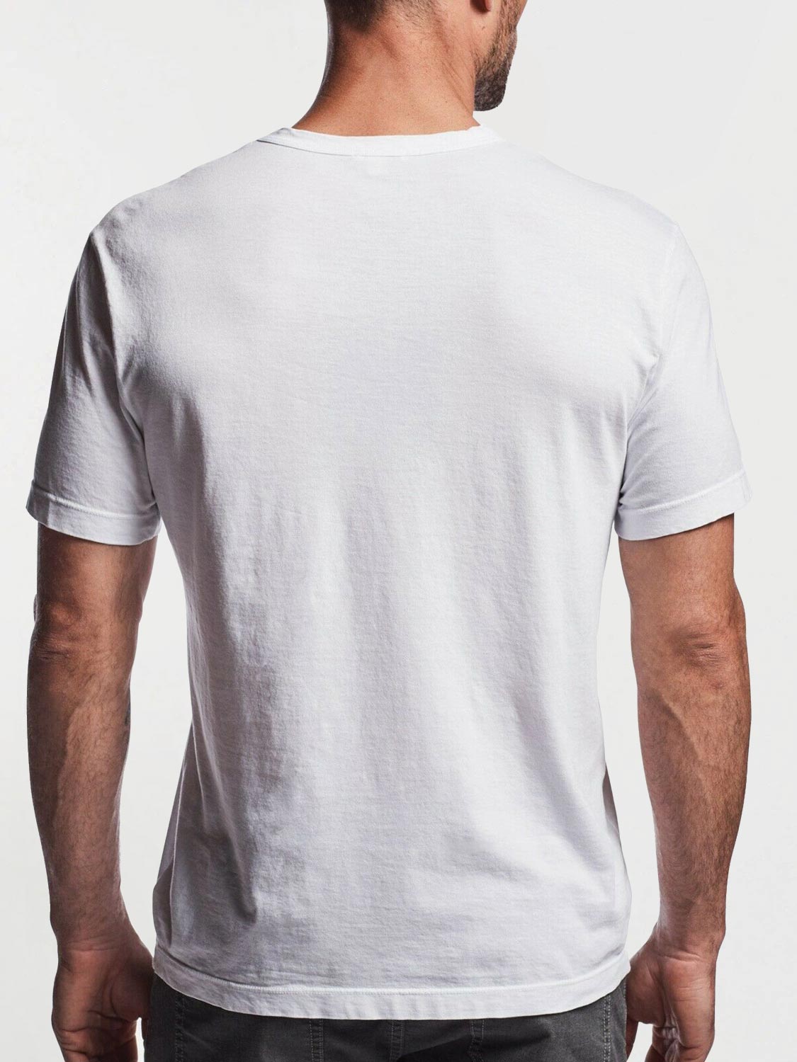 The Project Garments Crewneck Cotton Tailor Fit T-shirt White