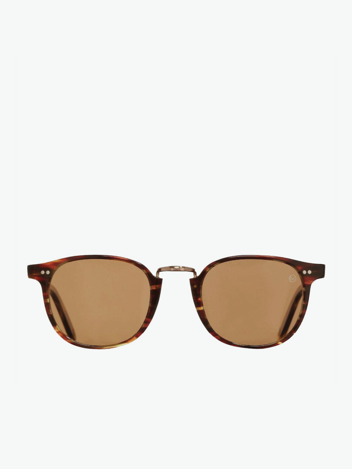 Cutler and Gross Kingsman Round Sunglasses Dark Turtle | A