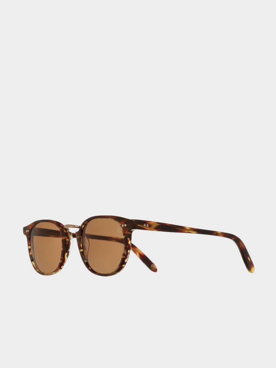 Cutler and Gross Kingsman Round Sunglasses Dark Turtle | B