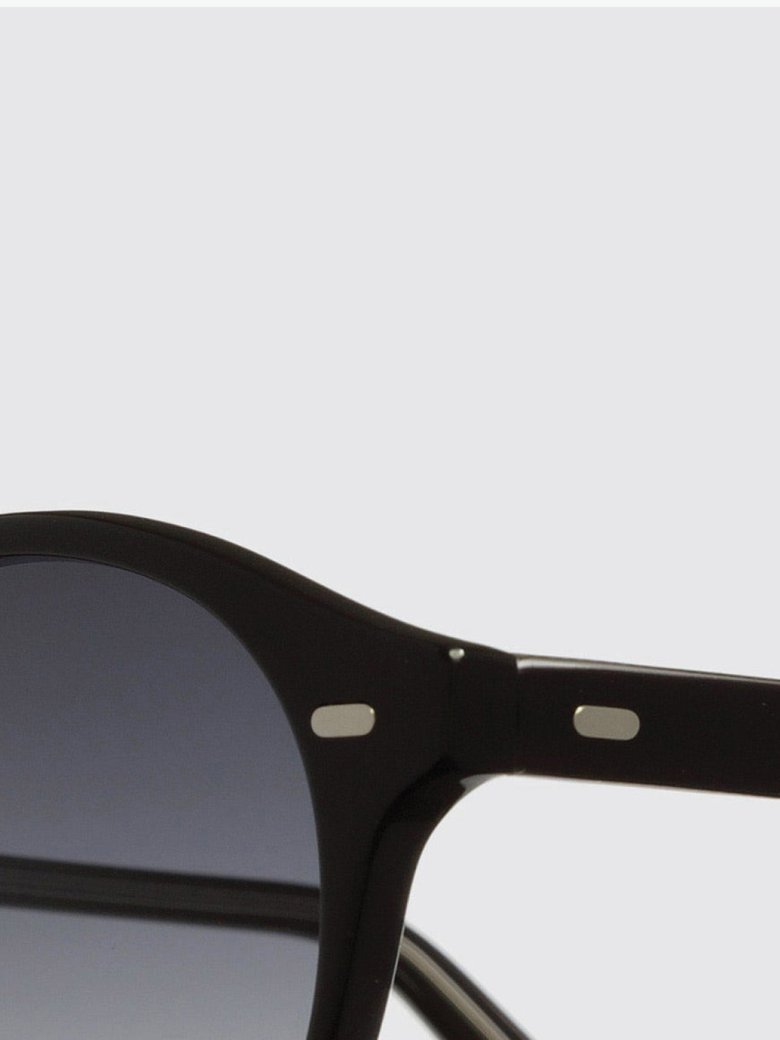 Cutler and Gross Round Black Acetate Sunglasses | G