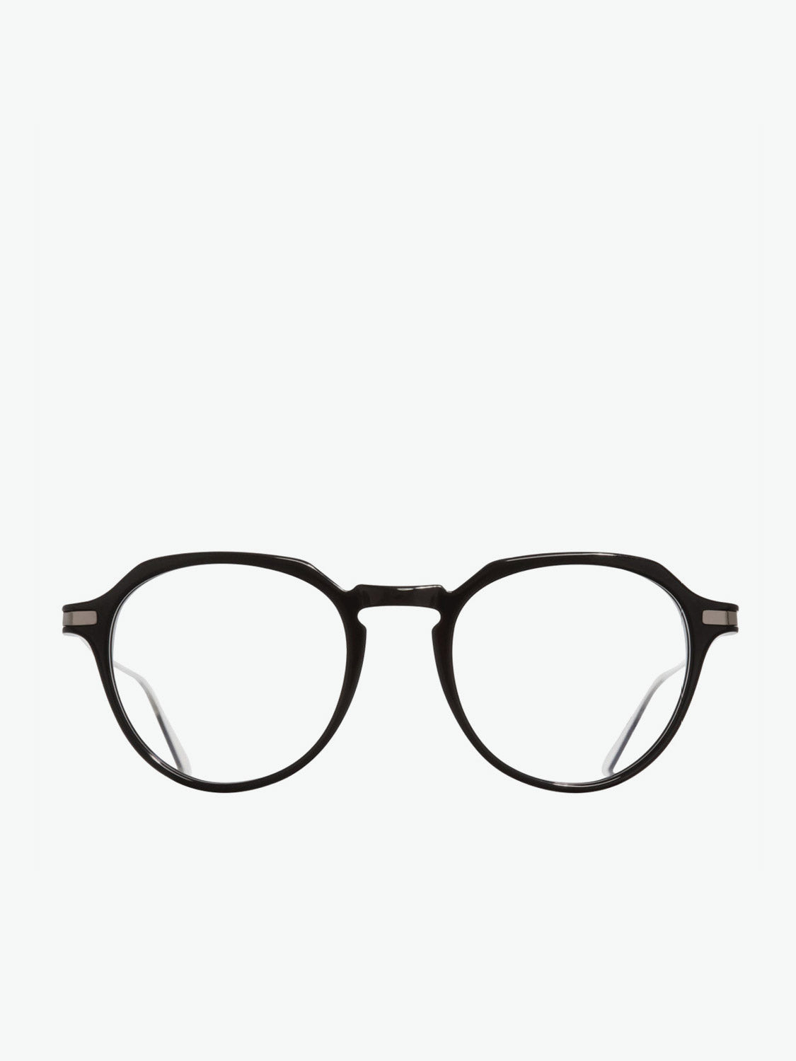 Cutler and Gross Round-Frame Black Optical Glasses | A
