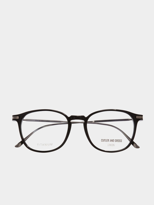 Γυαλιά Οράσεως Cutler and Gross Round Frame Acetate Optical Glasses Black