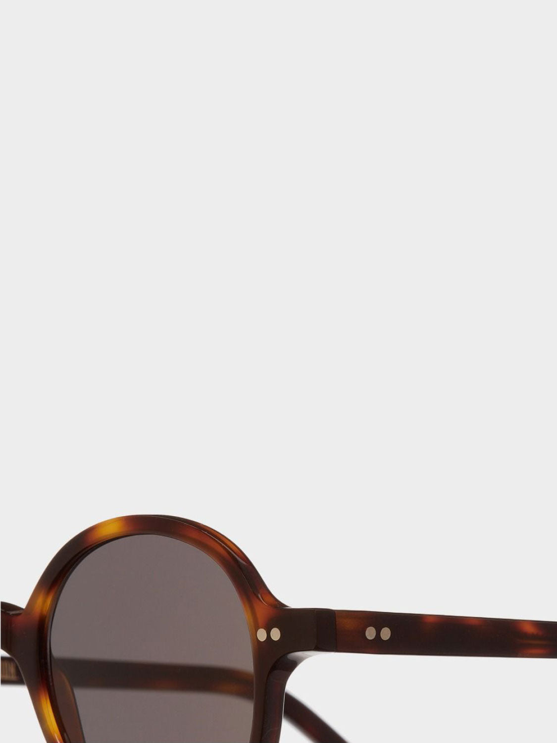 Cutler and Gross Kingsman 9001 Round Sunglasses Dark Turtle