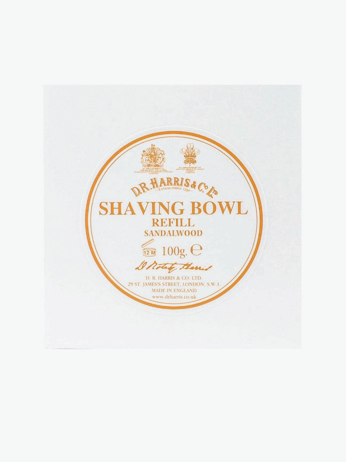 D.R. Harris Sandalwood Shaving Soap Refill | B