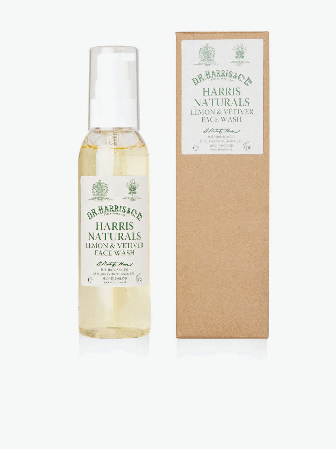 D.R. Harris Naturals Lemon and Vetiver Face Wash | B