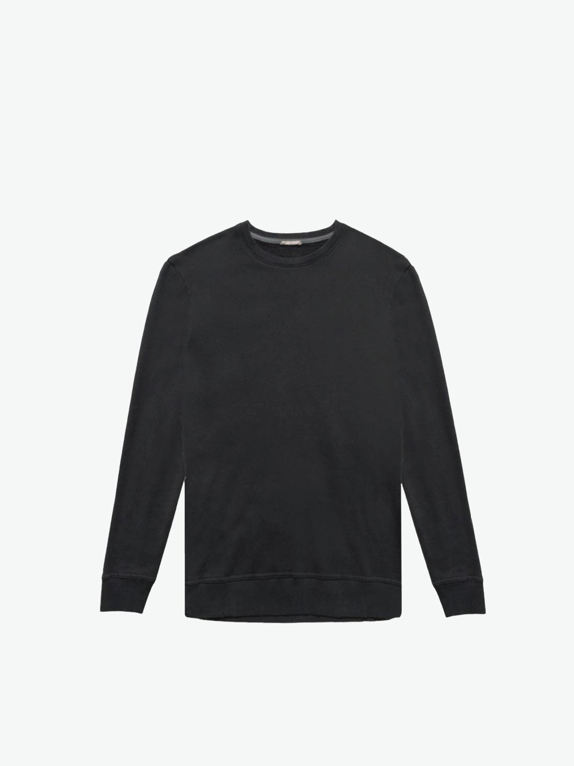 Distressed Crew-Neck Sweatshirt Meteorite Grey | A