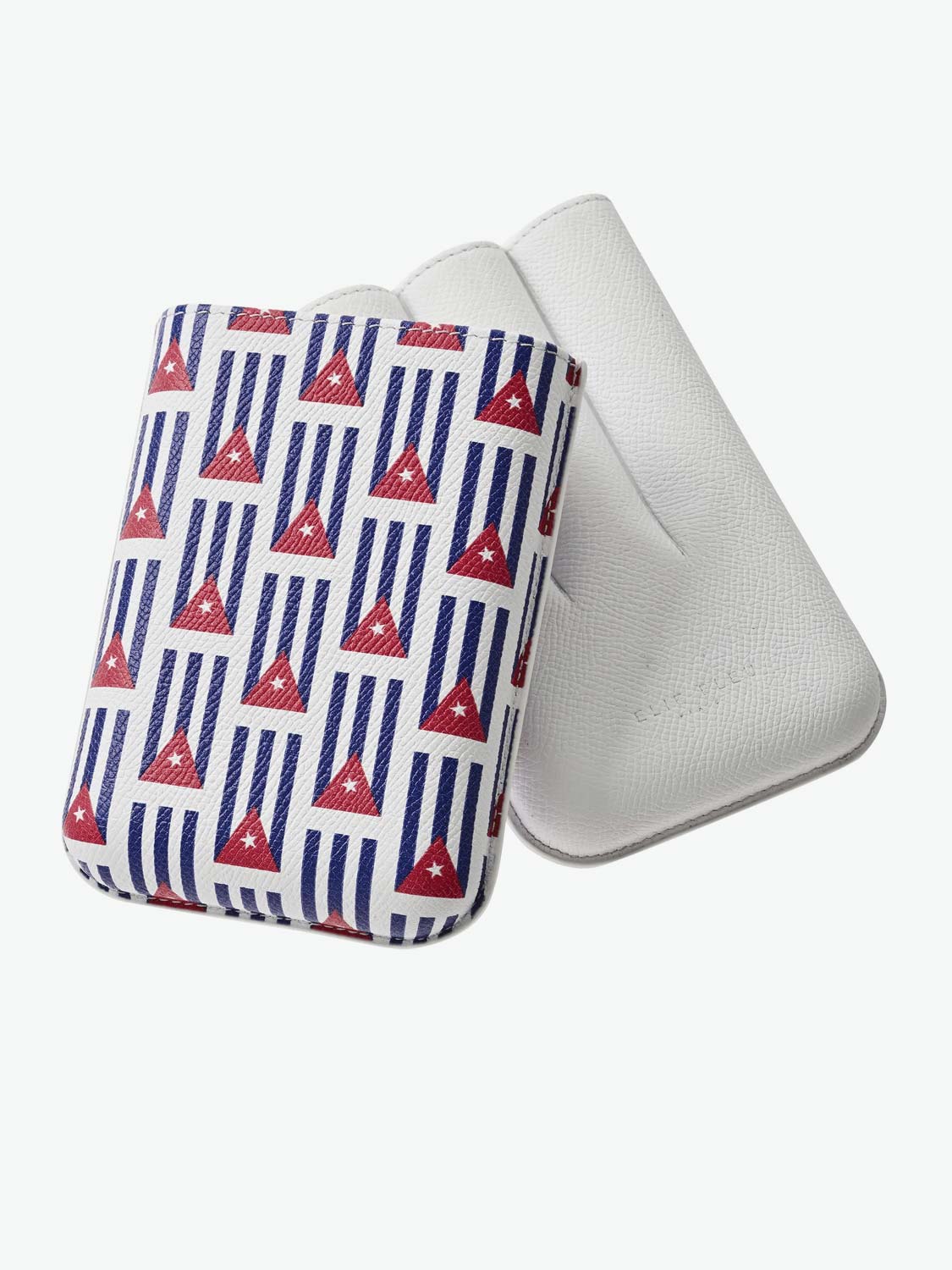 Elie Bleu Cuban Flag Triple Cigar Case