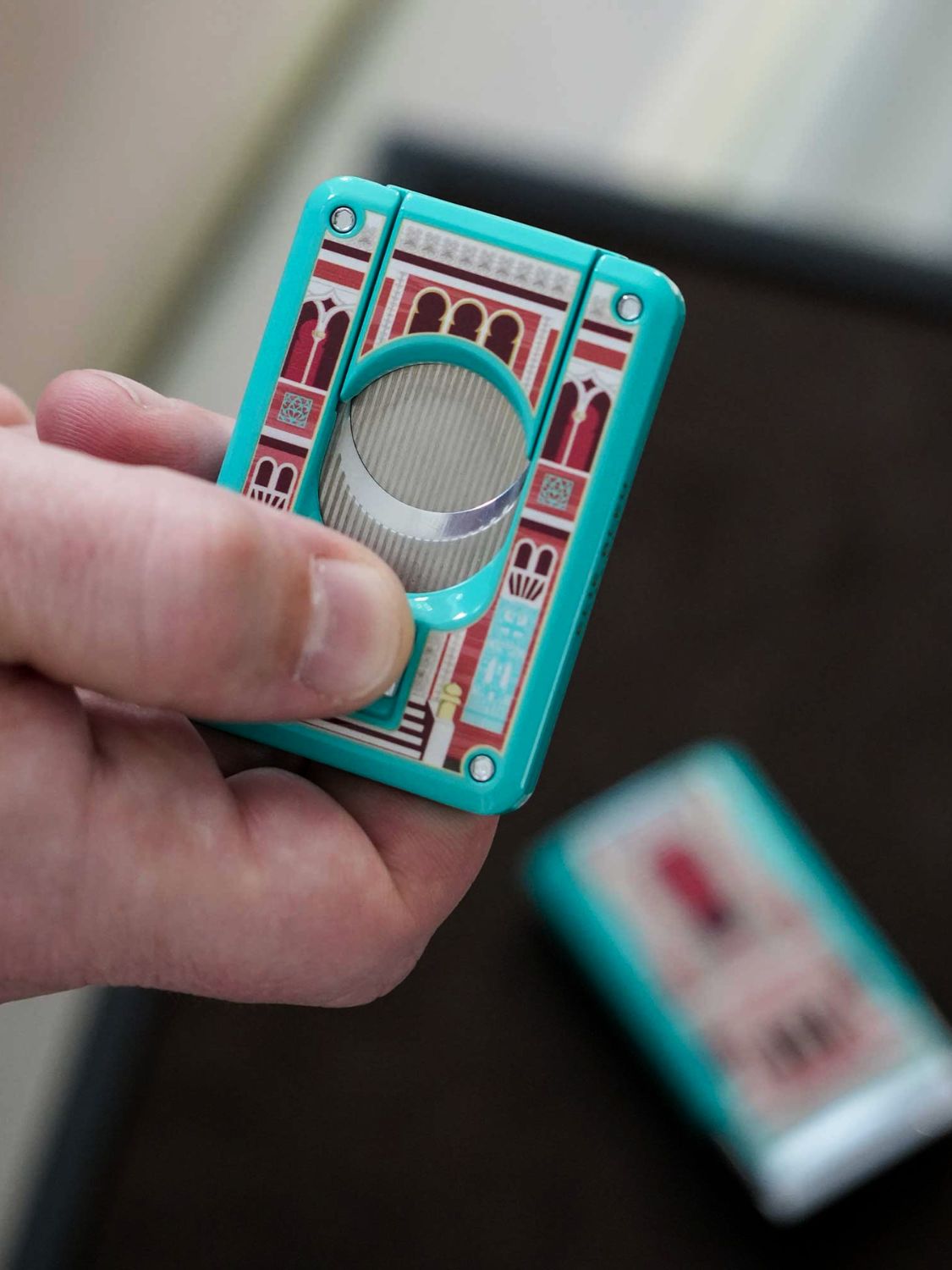 Elie Bleu Casa Cubana Cienfuegos Cigar Cutter Turquoise