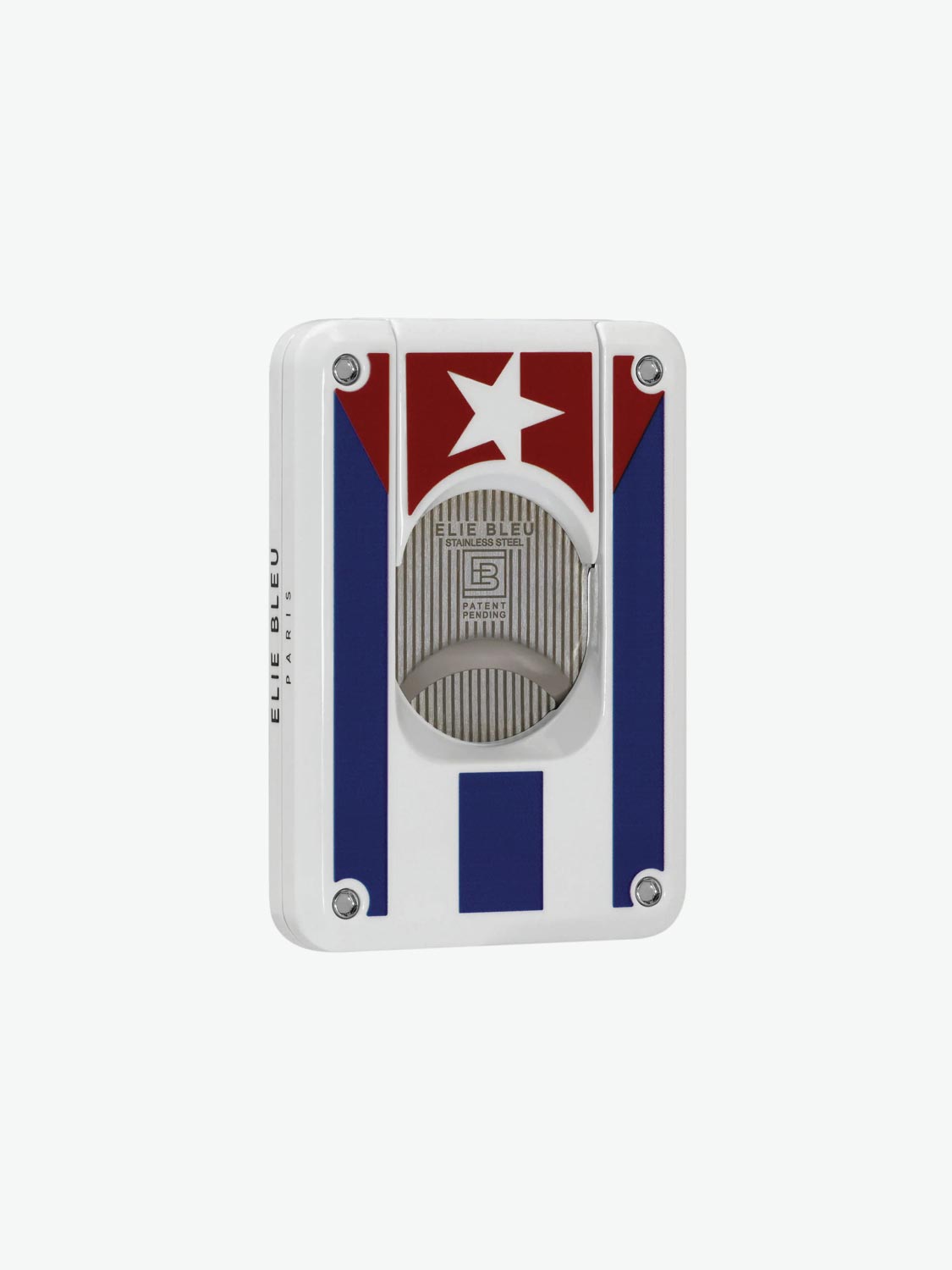Elie Bleu Cuban Flag Double Blade Cigar Cutter