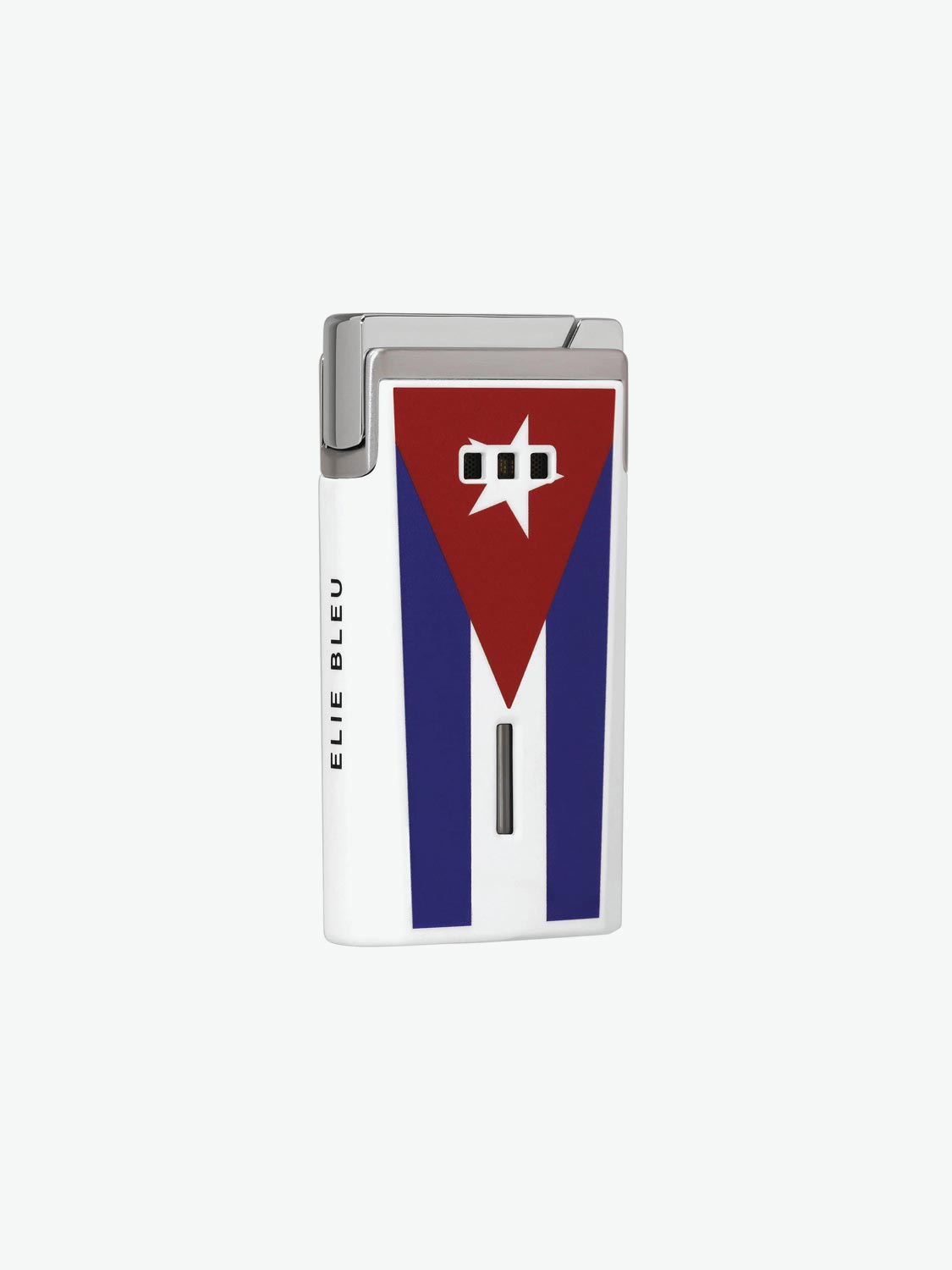 Elie Bleu J15 Cuban Flag Pocket Lighter Lacquer