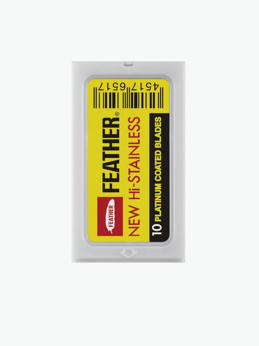 Λεπίδες Ξυρίσματος Feather 10 Platinum Coated Steel Safety Razor Blades