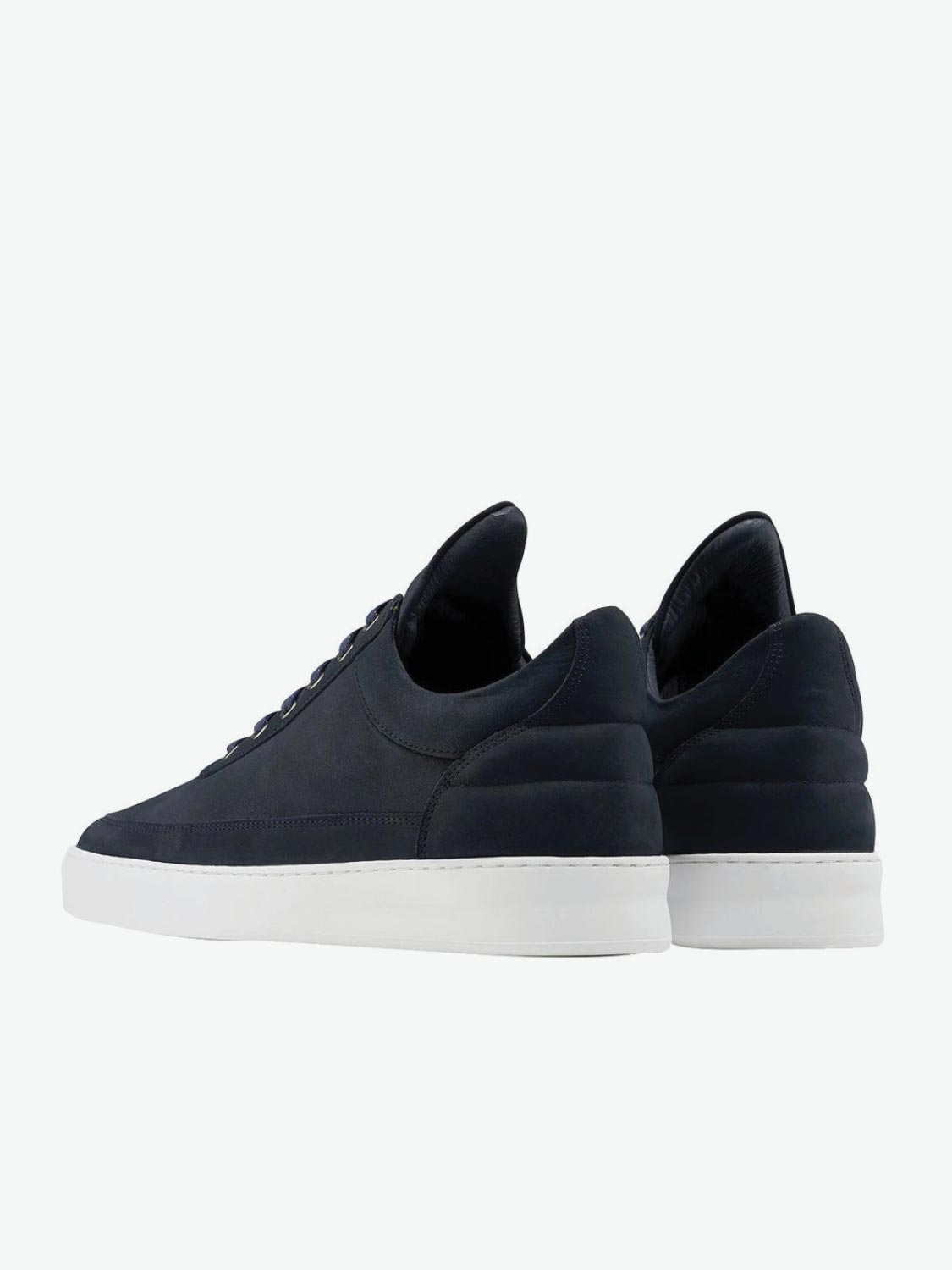 Filling Pieces Low Top Plain Lane Nubuck Navy Blue | The Project Garments - C