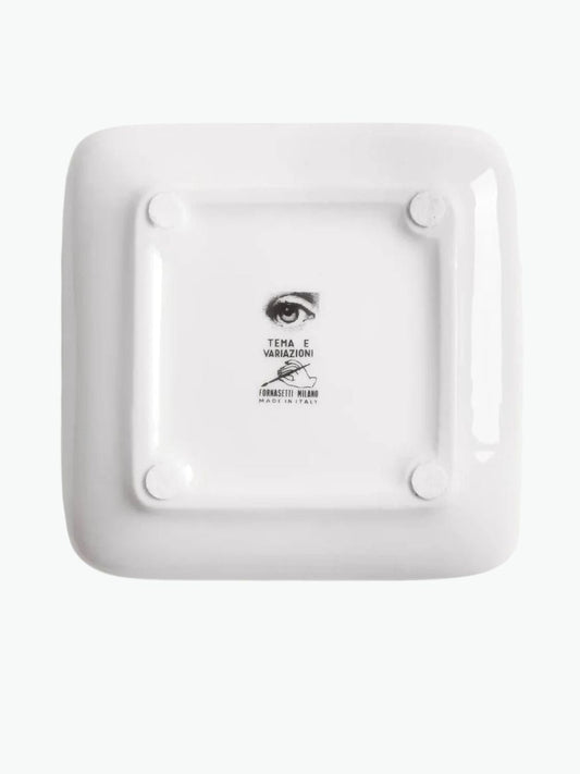 Fornasetti Square Ashtray Gift Tema e Variazioni n.171