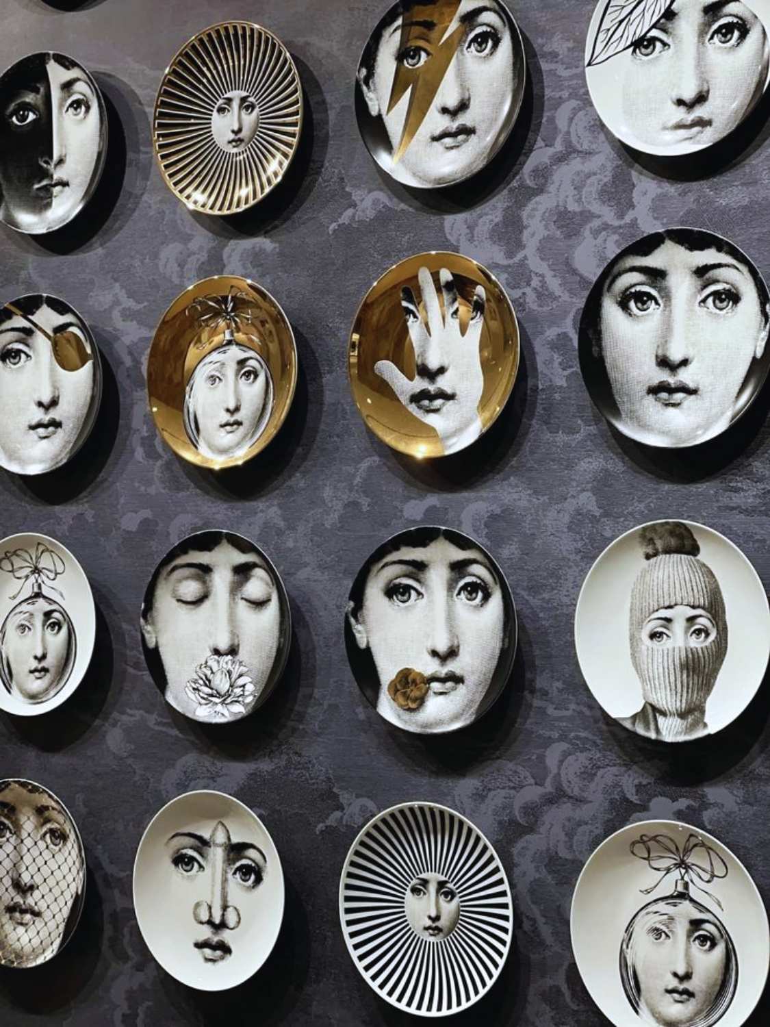 Fornasetti Wall Plate Tema e Variazioni n.1
