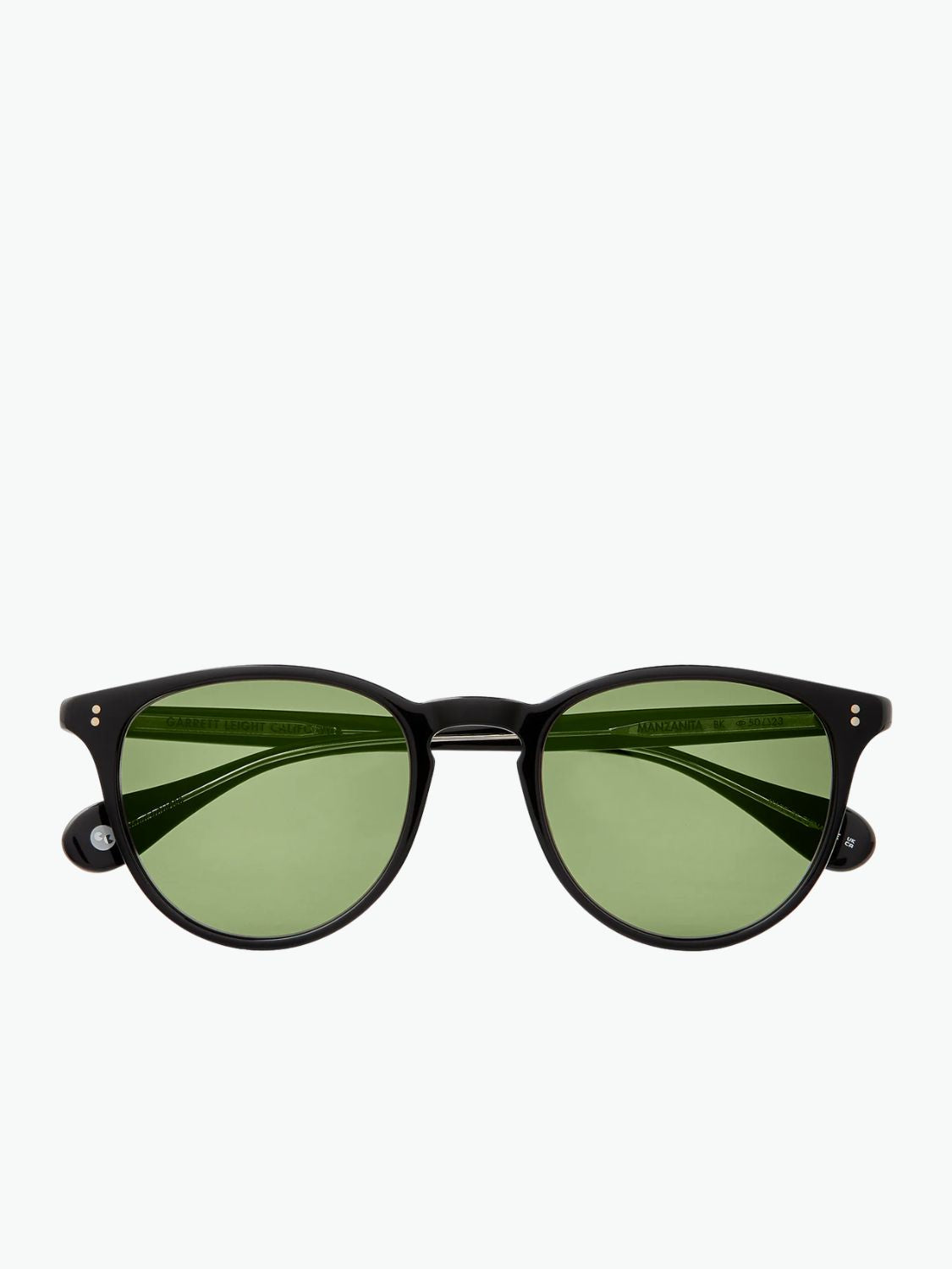 Garrett Leight Manzanita Sun Black Green Sunglasses