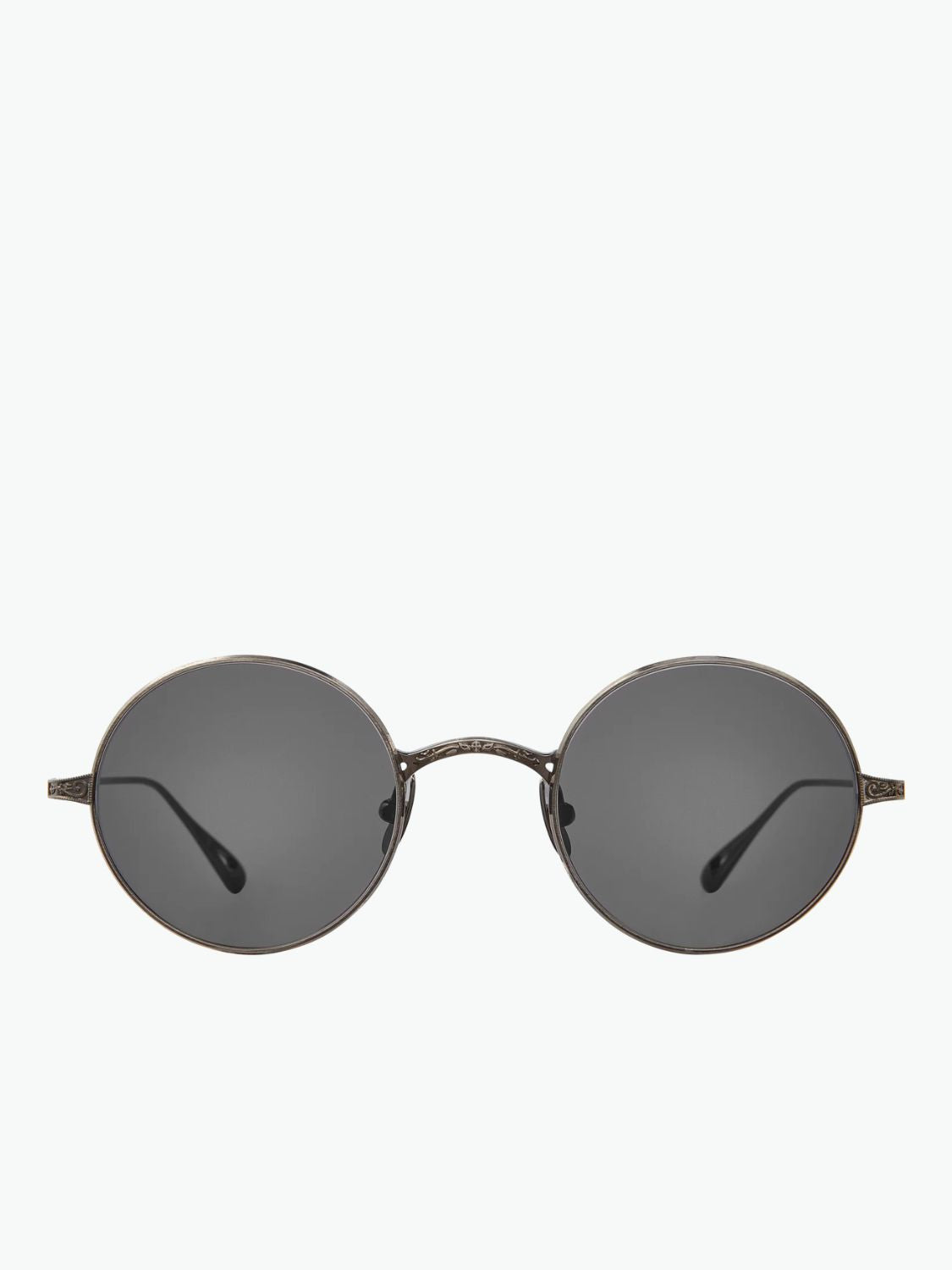 Garrett Leight X Ozzy Sunglasses Obsidian Semi-Flat Dark Grey