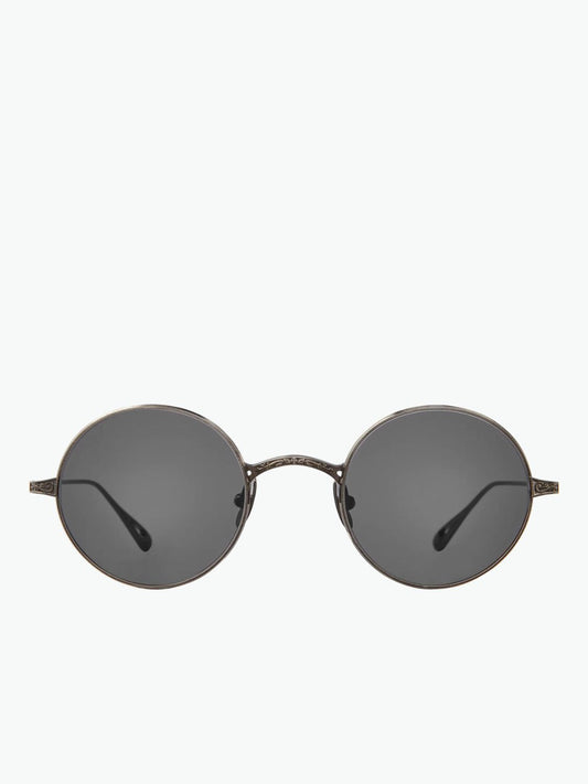 Garrett Leight X Ozzy Sunglasses Obsidian Semi-Flat Dark Grey