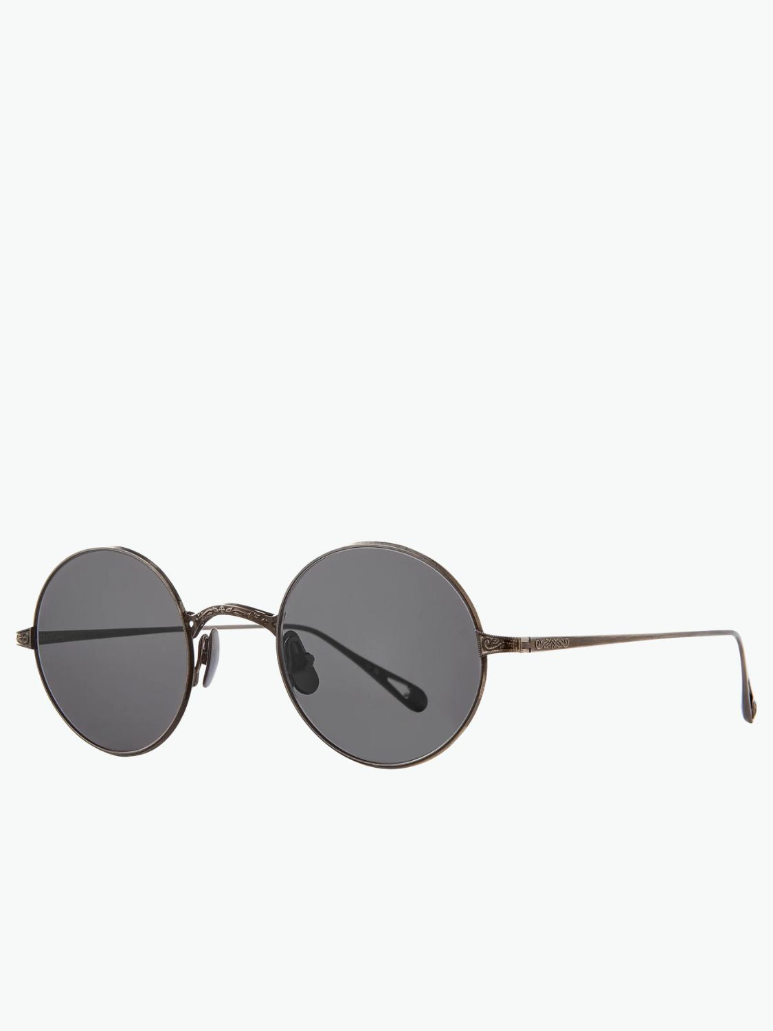 Garrett Leight X Ozzy Sunglasses Obsidian Semi-Flat Dark Grey