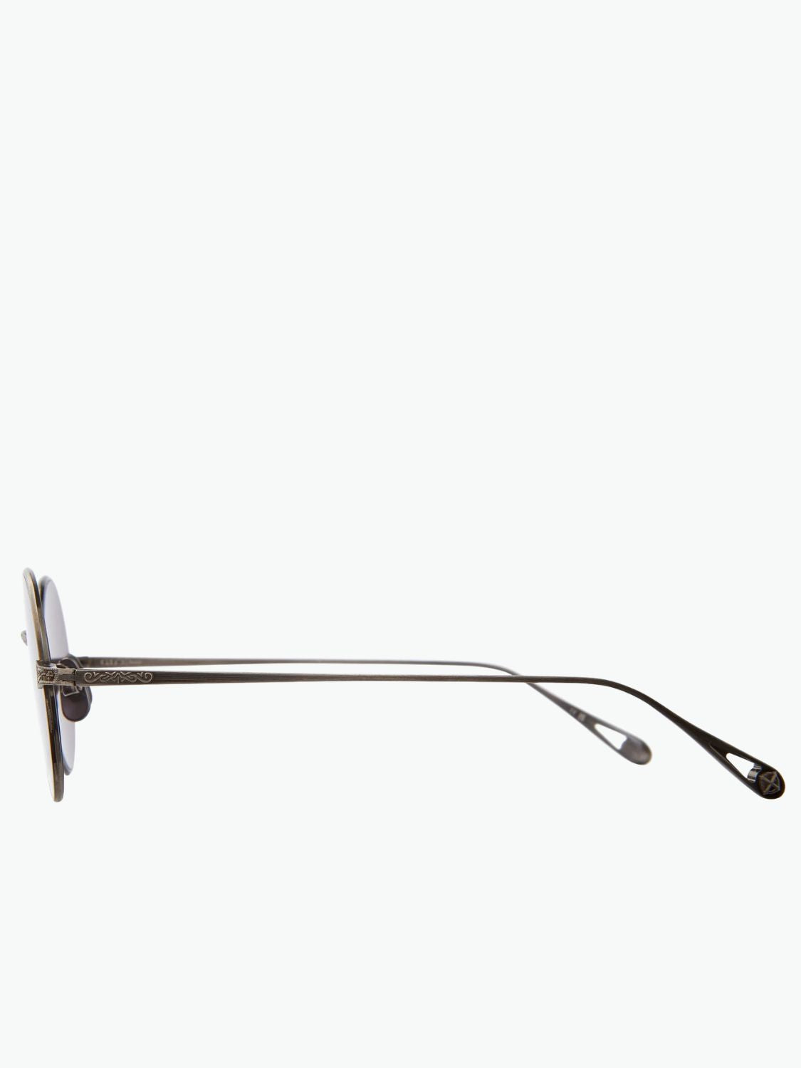 Garrett Leight X Ozzy Sunglasses Obsidian Semi-Flat Dark Grey