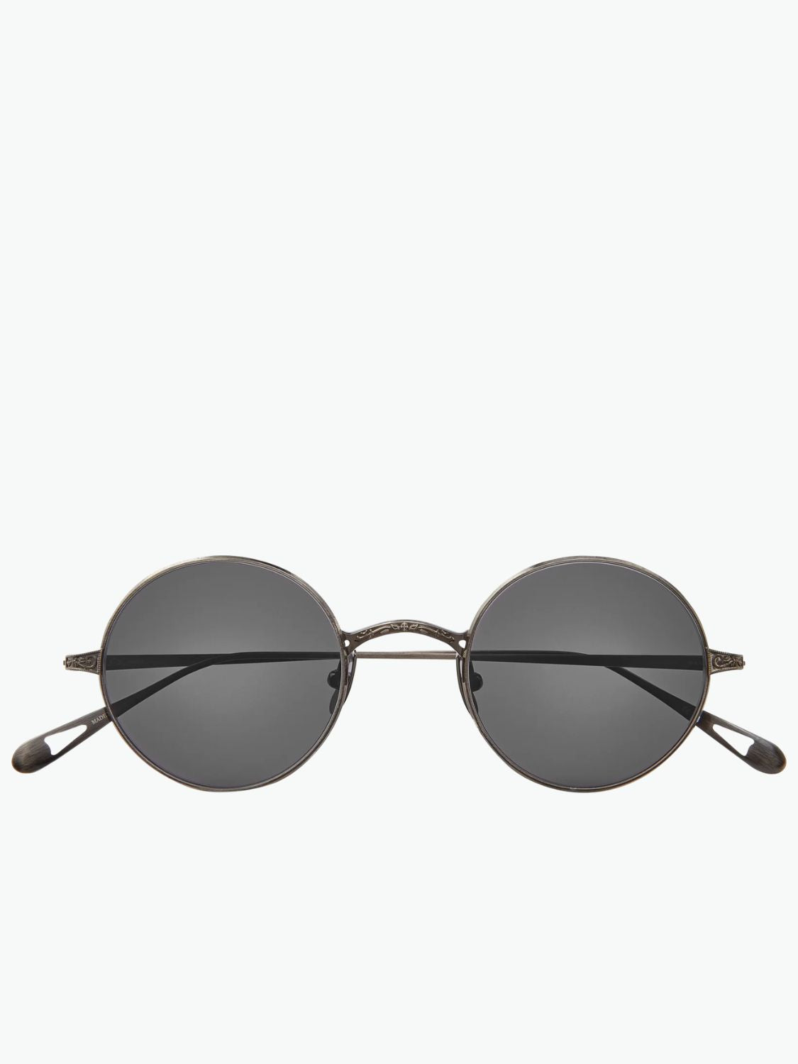 Garrett Leight X Ozzy Sunglasses Obsidian Semi-Flat Dark Grey