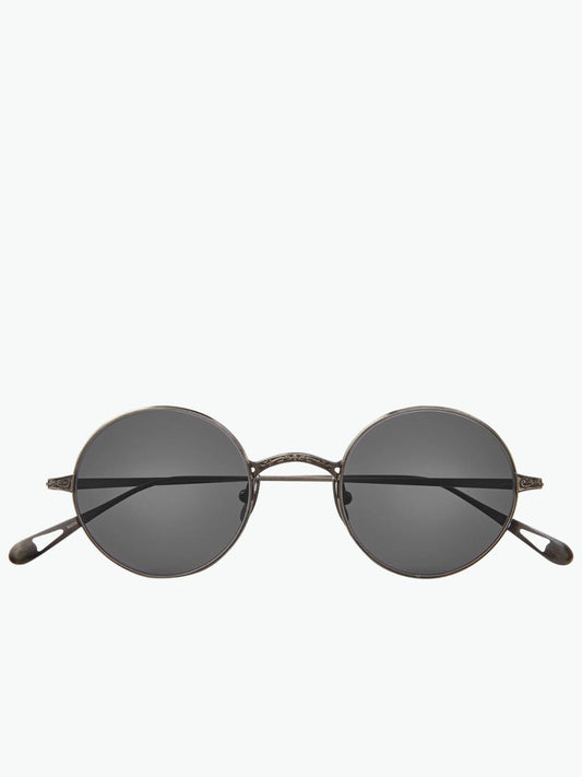 Garrett Leight X Ozzy Sunglasses Obsidian Semi-Flat Dark Grey