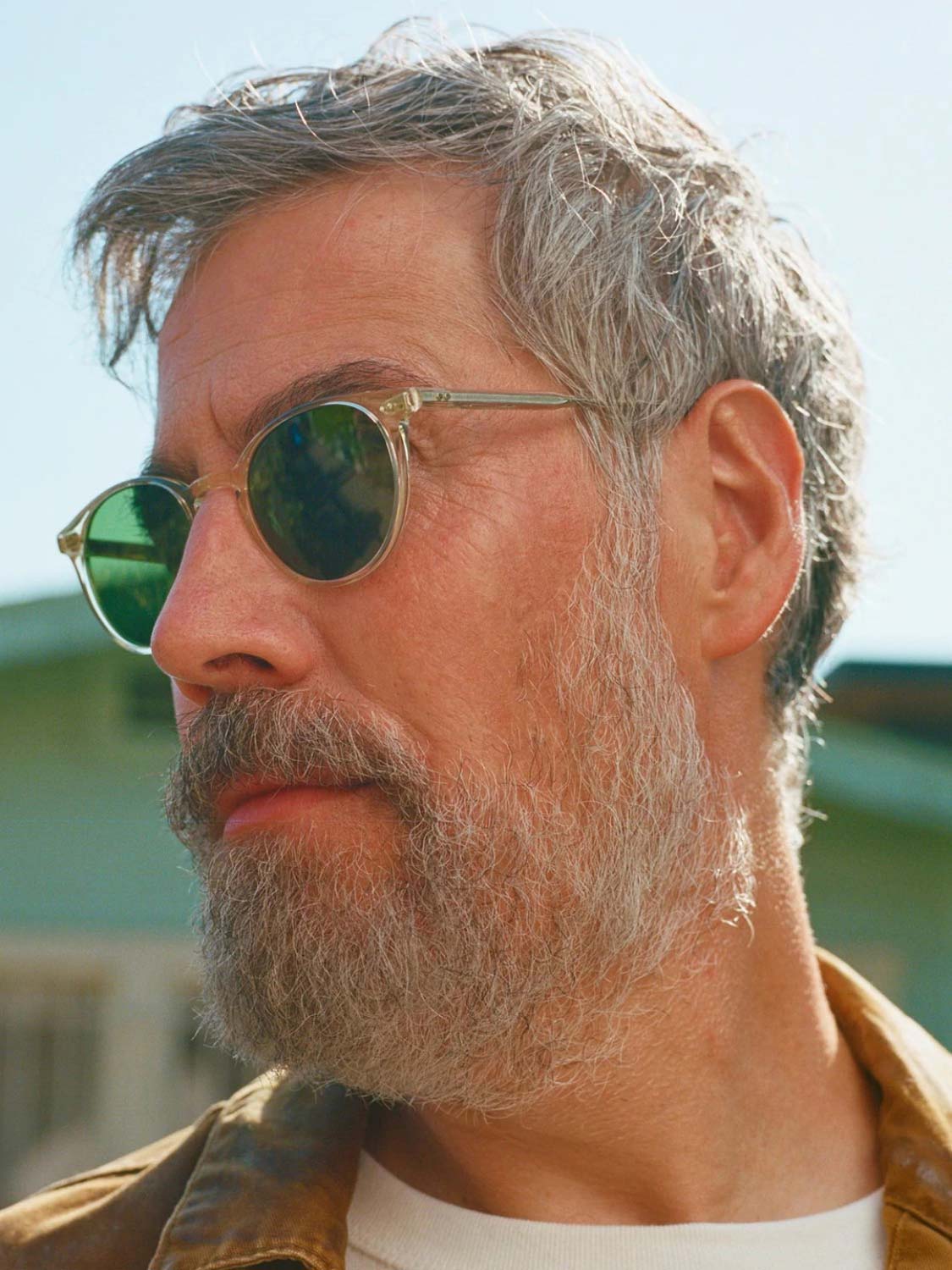 Garrett Leight Clune Sunglasses Prosecco