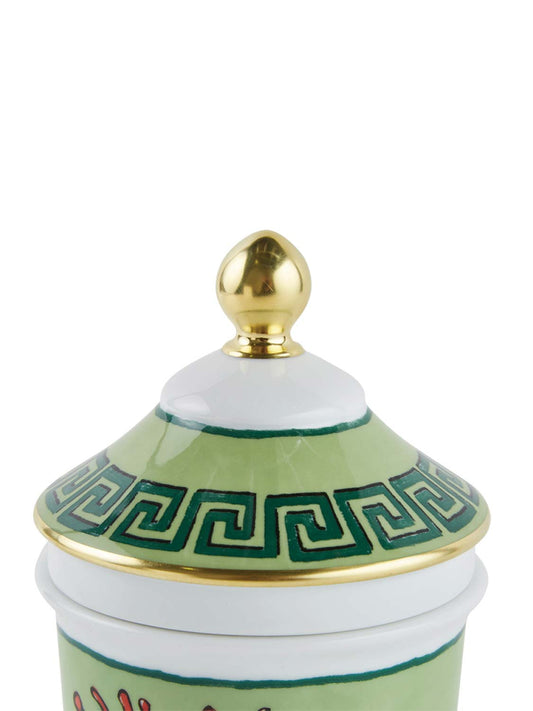 Ginori 1735 Container Vase Moss Green