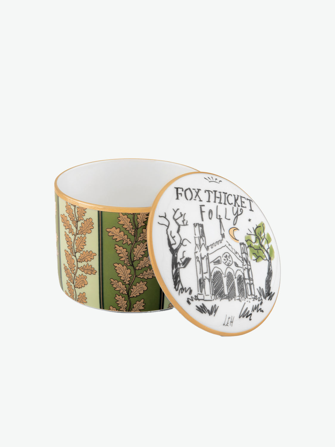 Richard Ginori Profumi Luchino Fox Thicket Folly Jewelry Box