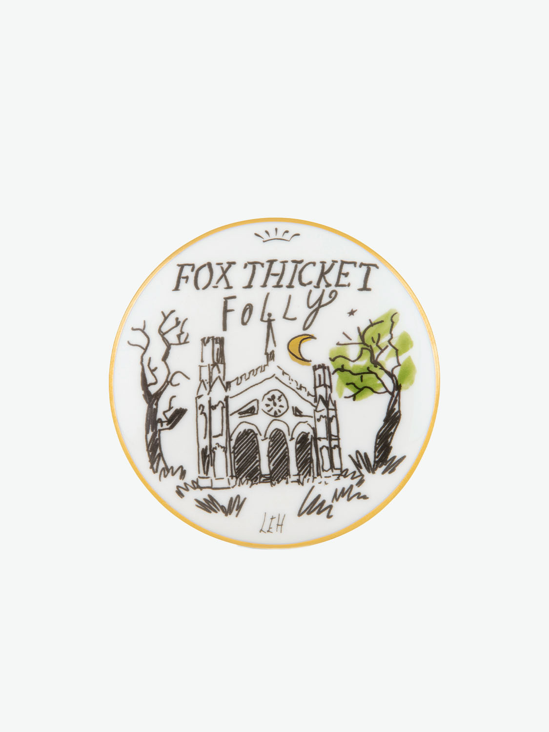 Richard Ginori Profumi Luchino Fox Thicket Folly Jewelry Box