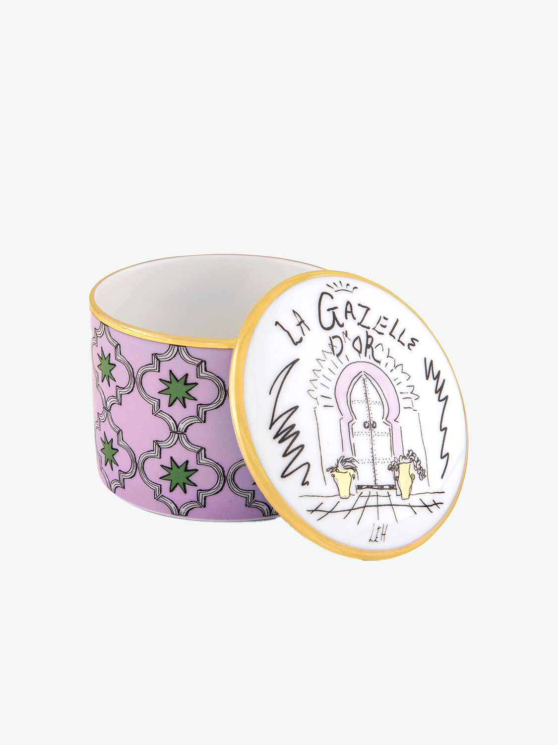 Richard Ginori Profumi Luchino La Gazelle D'Or Jewelry Box