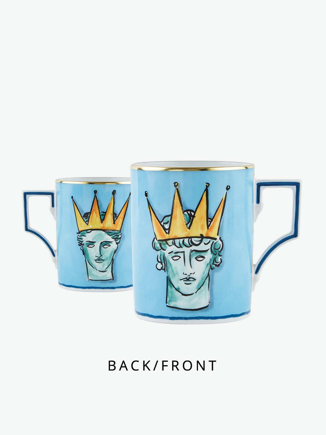 Ginori 1735 Mug Il Viaggio Di Nettuno Sea Blue