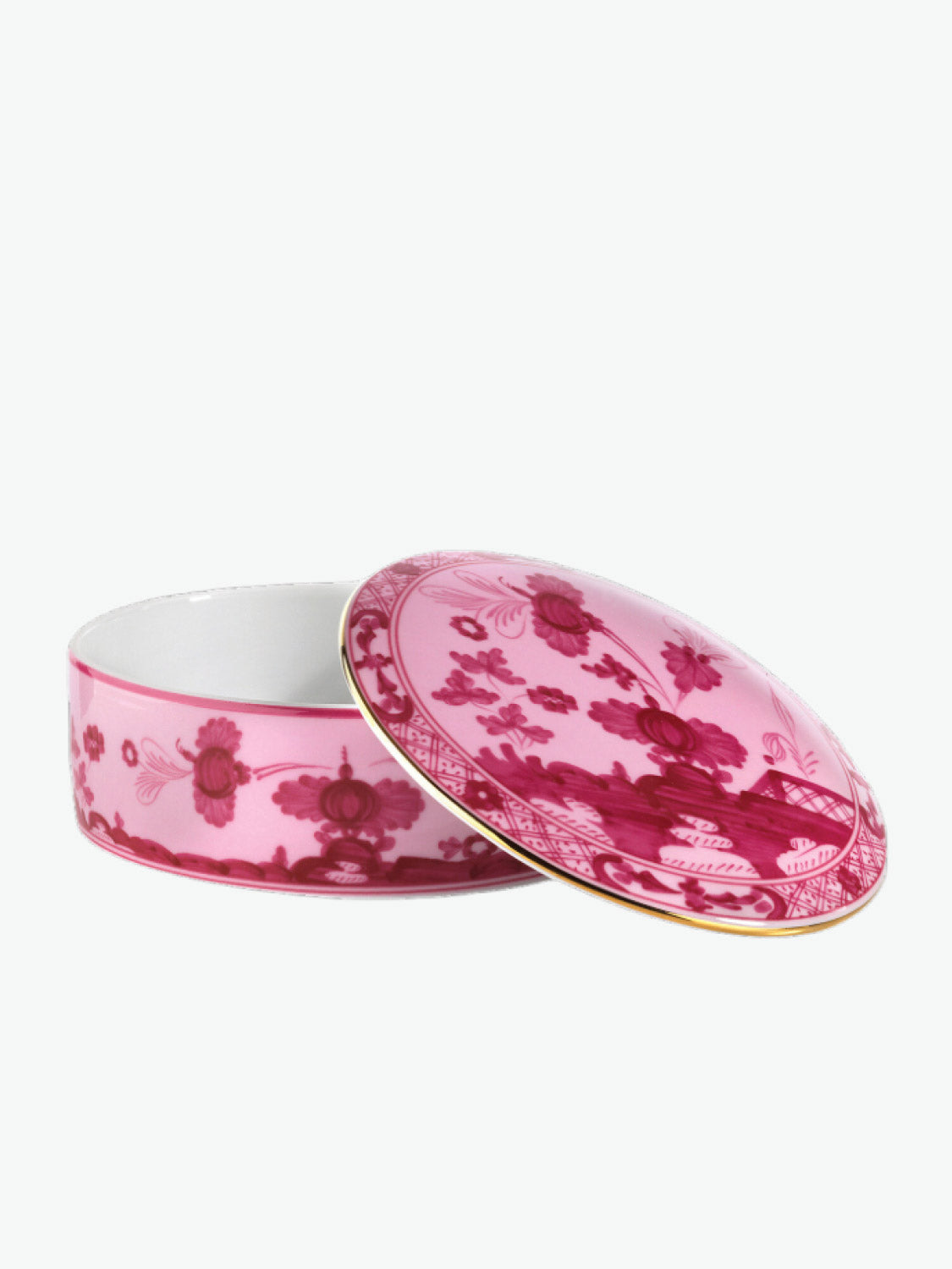 Richard Ginori Round box Oriente Italiano Porpora