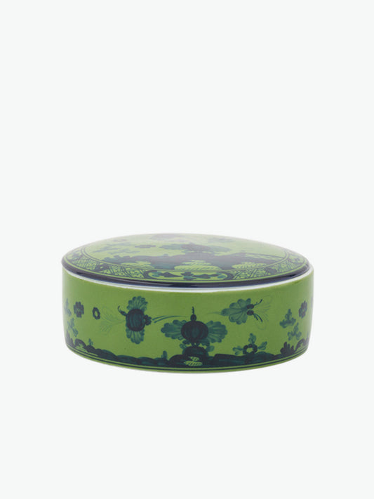 Ginori 1735 Round box Oriente Italiano Malachite