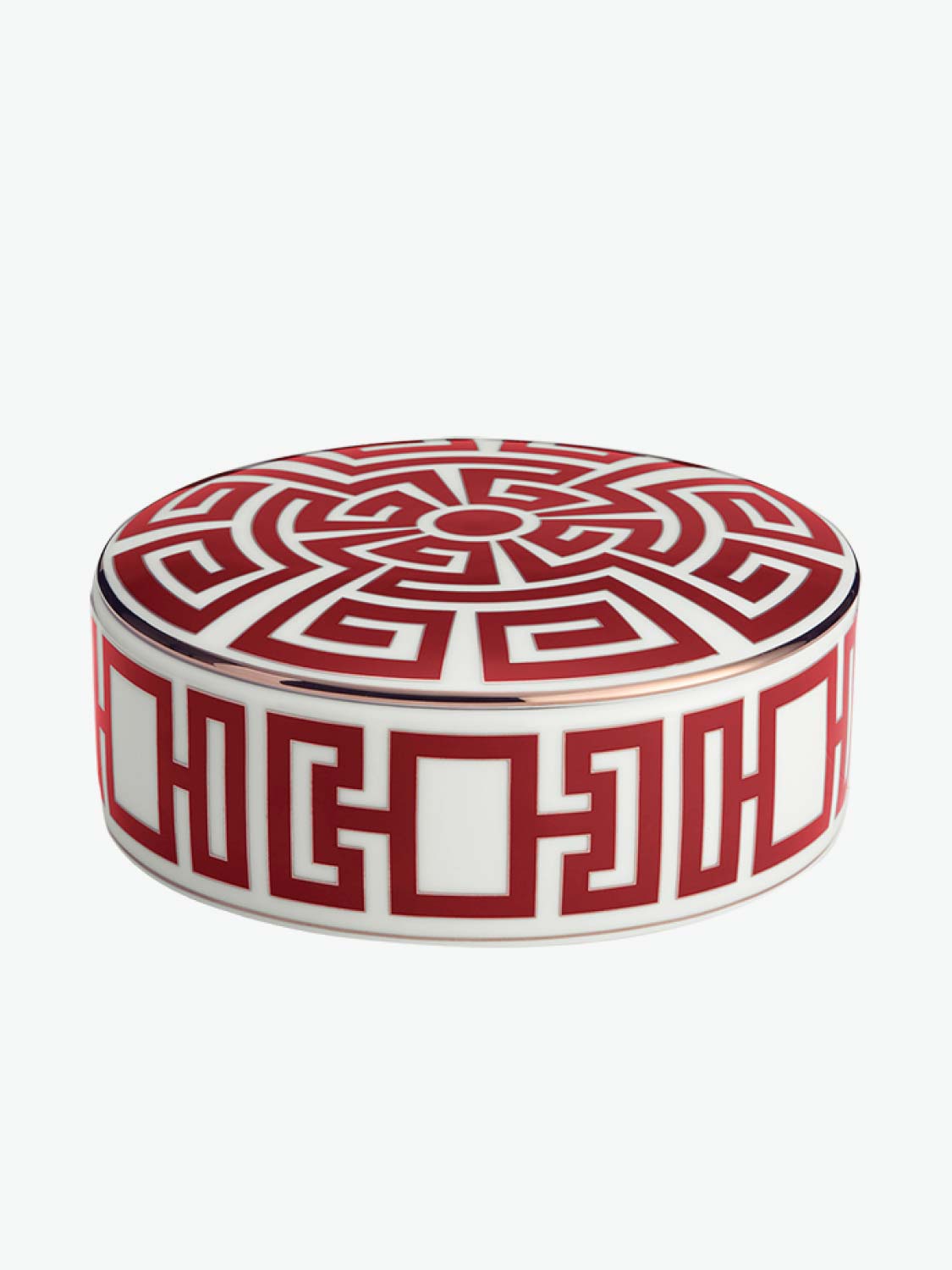 Ginori 1735 Round Box Labirinto Scarlatto