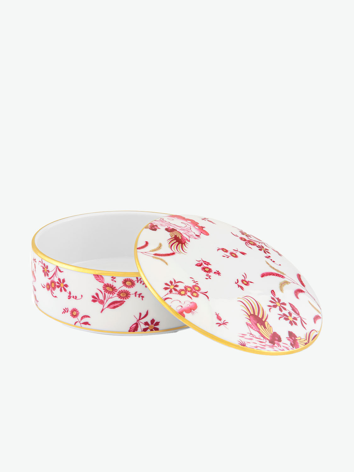 Ginori 1735 Keepsake Box Oro Di Doccia Magenta Red
