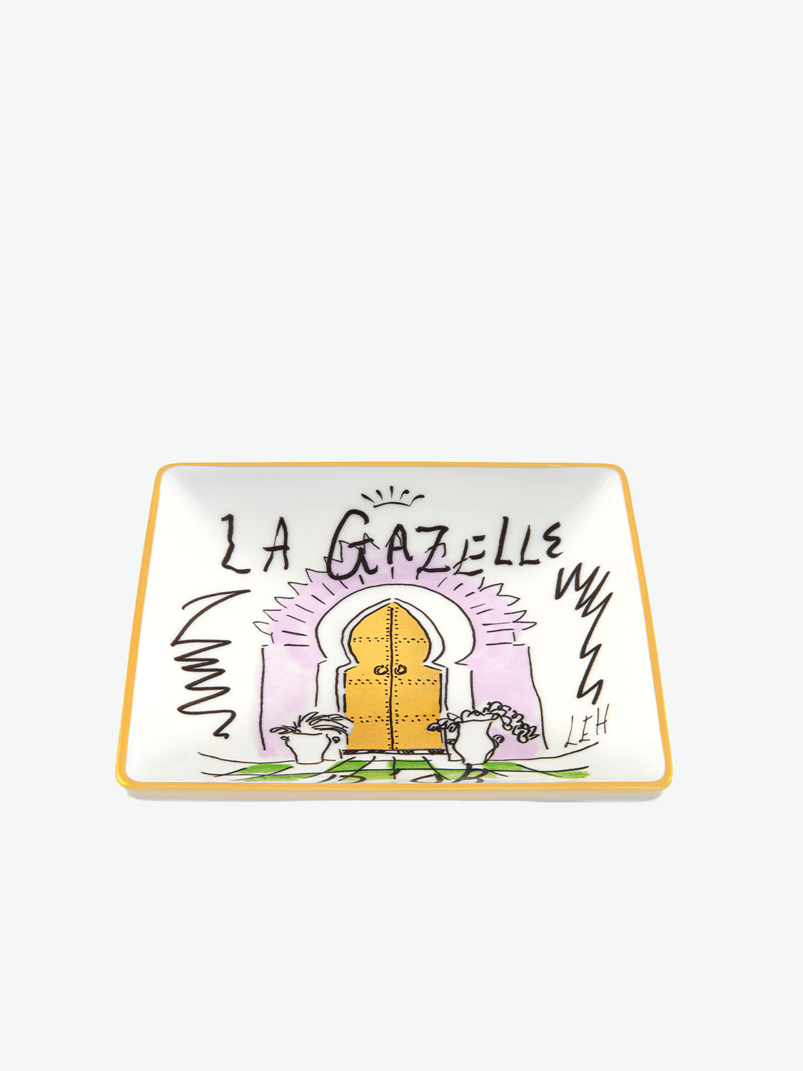 Richard Ginori Profumi Luchino La Gazelle D' Or Change Tray