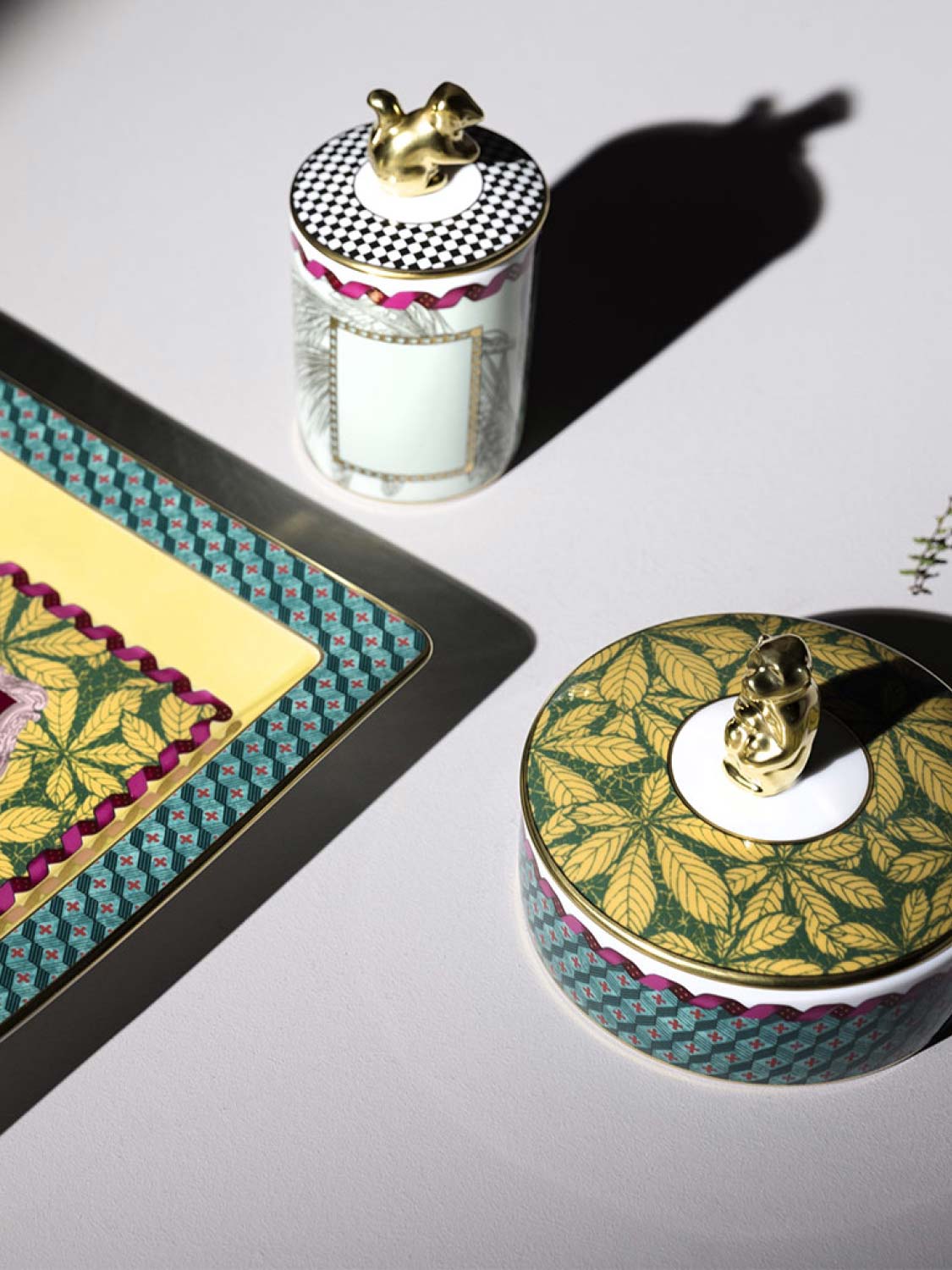 Ginori Squirrel Candle With Cover