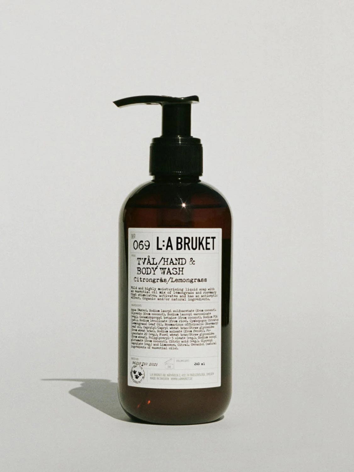 LA Bruket Hand and Body Wash Lemongrass | B