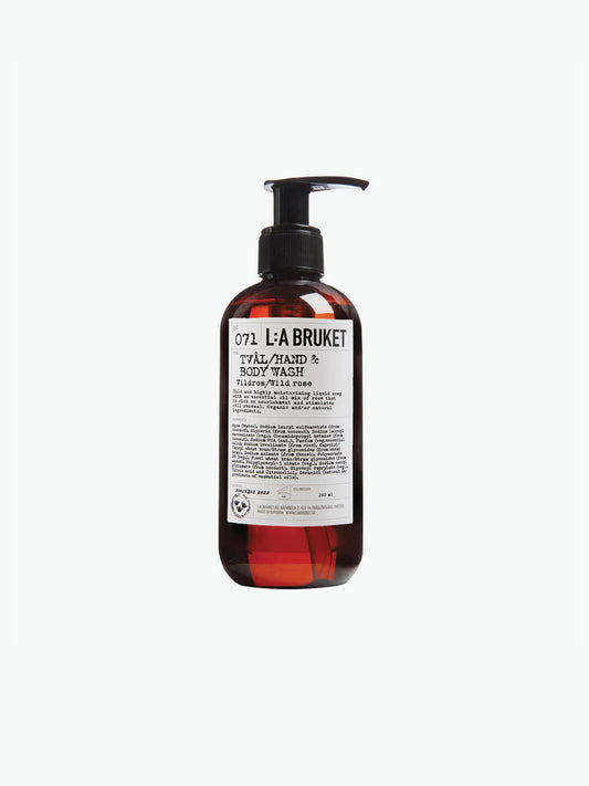 LA Bruket 071 Hand and Body Wash Wild Rose | A