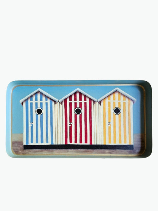 Les Ottomans Cabins Hand-Painted Iron Tray