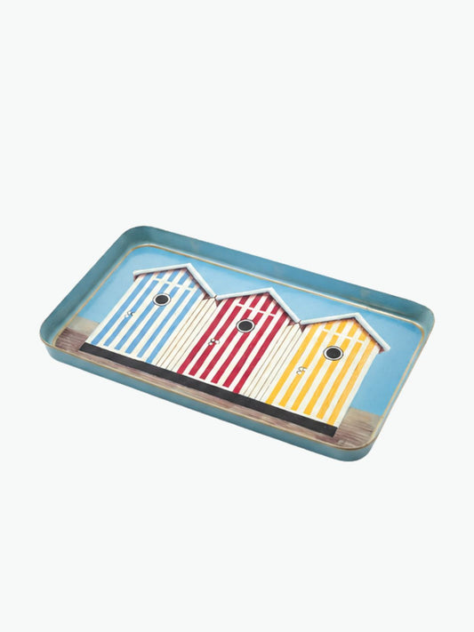 Les Ottomans Cabins Hand-Painted Iron Tray