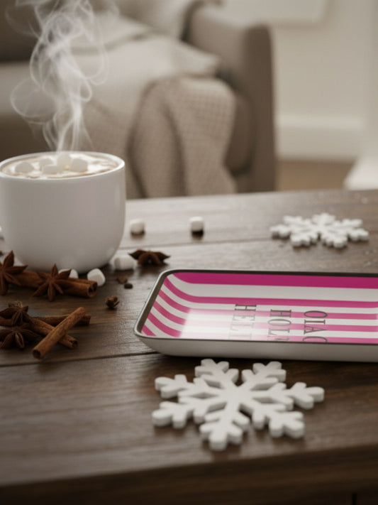 Les Ottomans Bella Italia Hand-Painted Tray