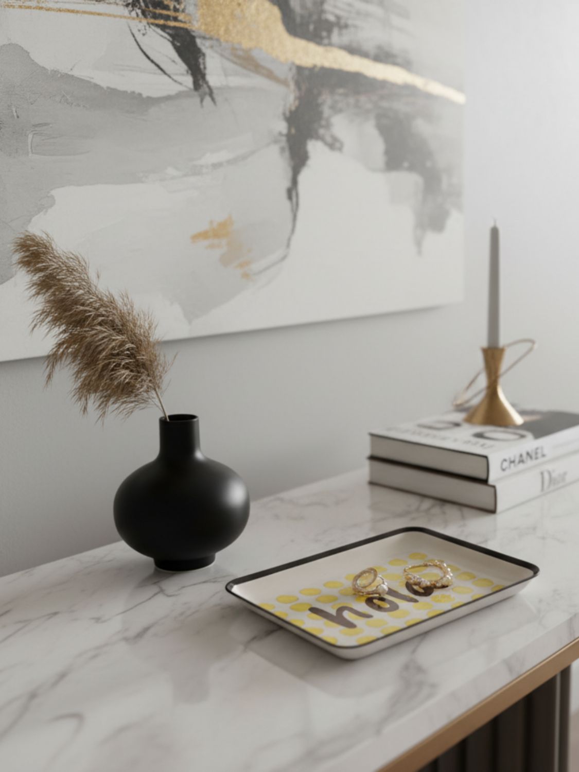 Les Ottomans Hola Hand-Painted Tray