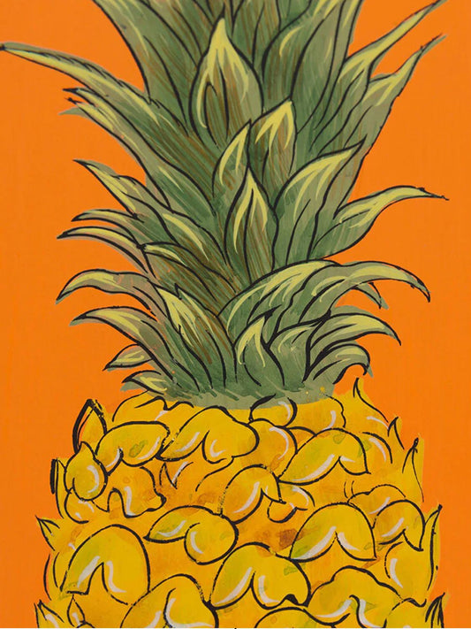 Les Ottomans Pineapple Hand-Painted Tray