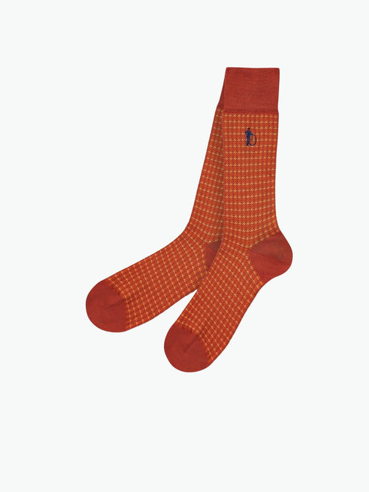 London Sock Co Shaken and Stirred Russet Socks