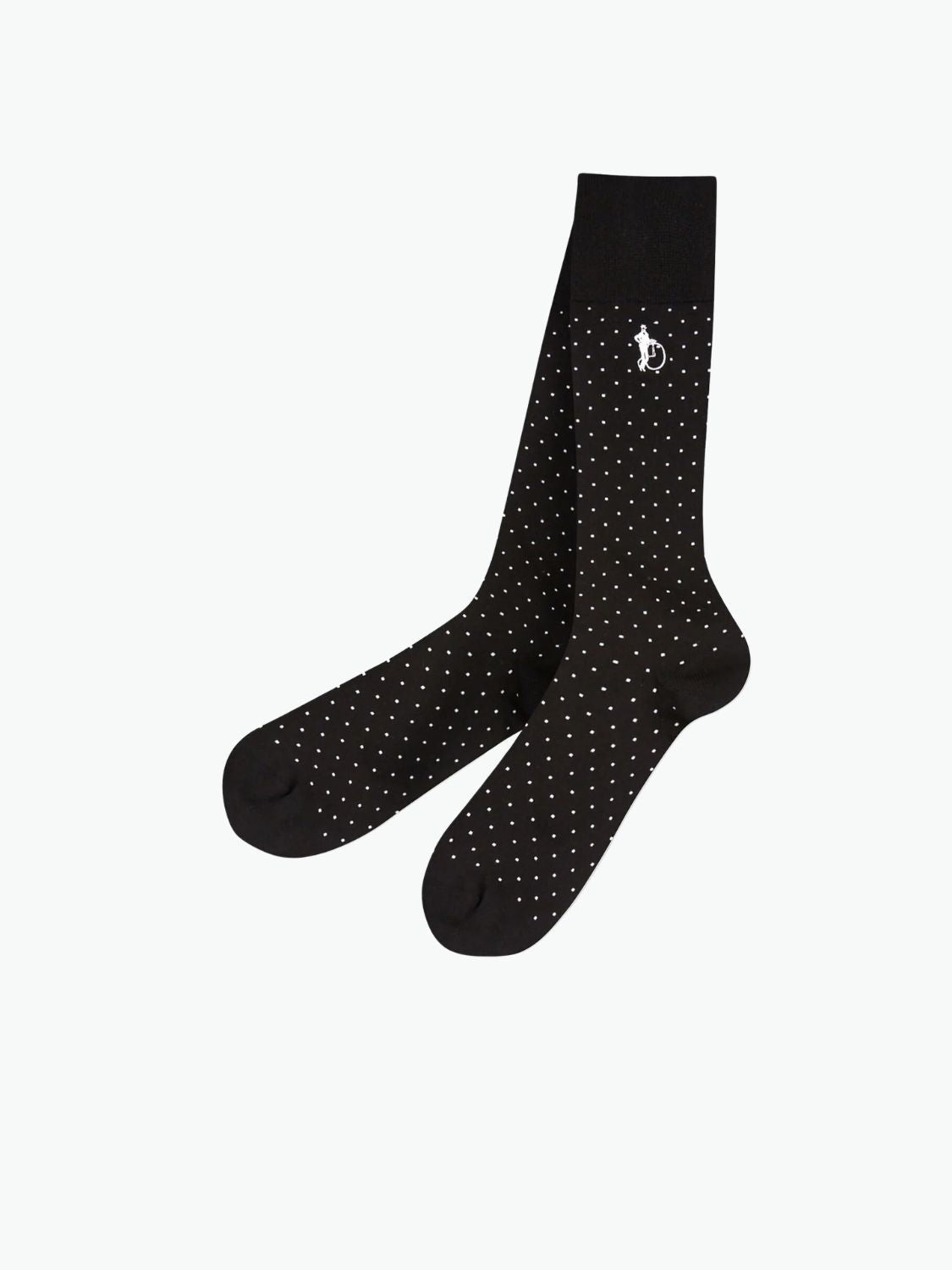 London Sock Co Spot of Style Socks Black
