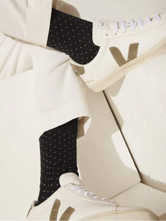 London Sock Co Spot of Style Socks Black
